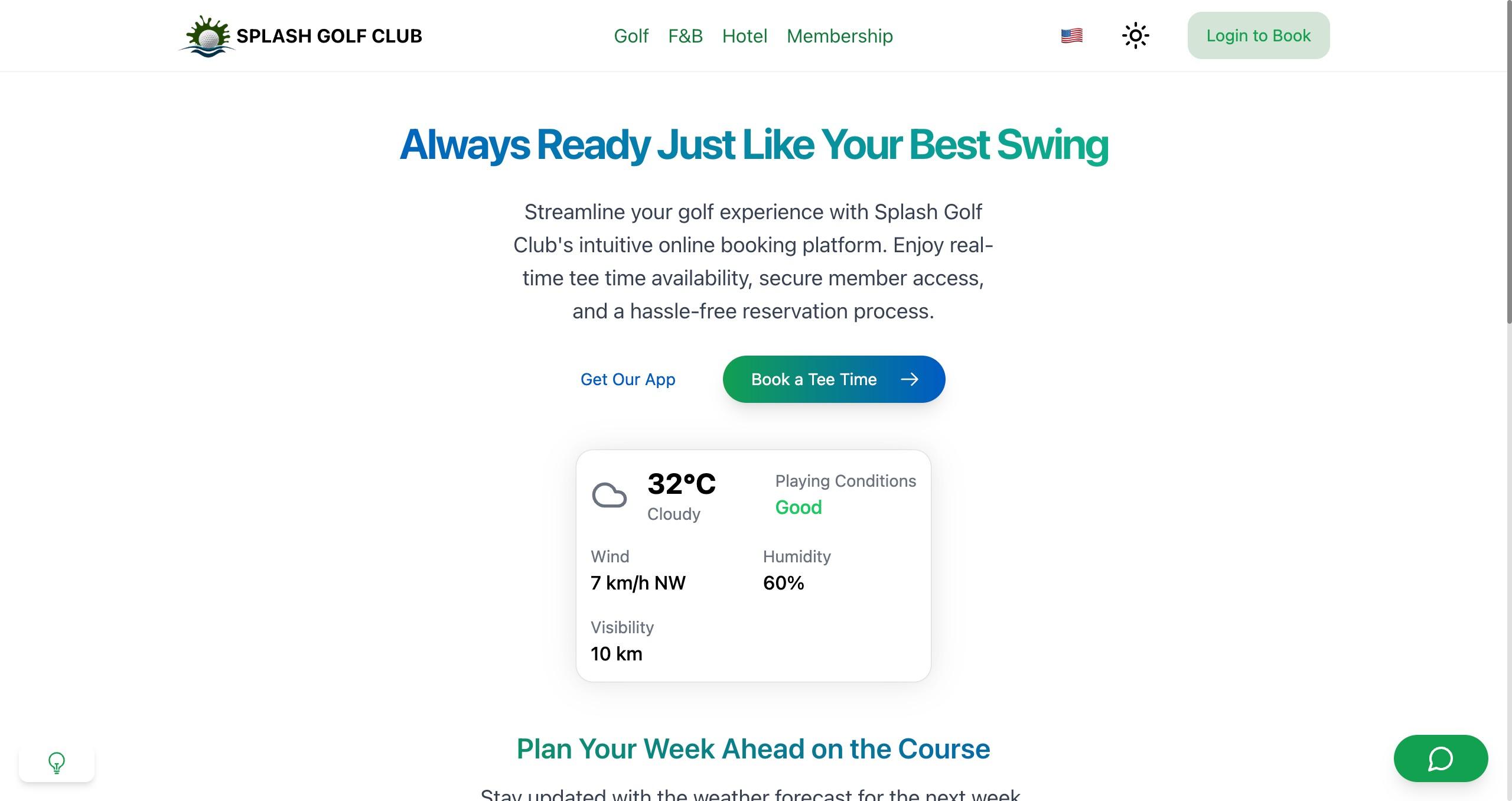 Splash Golf Booking